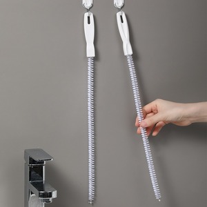 Cepillo para desatascar lavabos, cepillo de limpieza de lavabos con cerdas en espiral, longitud total 45 cm - Product Image 3