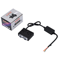Penutup Pembuangan Panas Bentuk Bunga Lampu Depan Sepeda Motor Eksternal Tambahan LED Lampu Sorot Putih Terang 25W 12-50V untuk Sepeda Motor