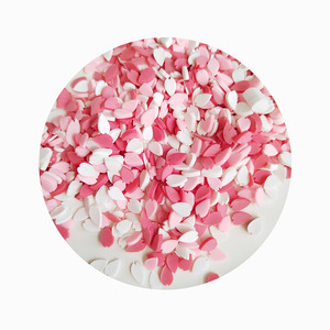 Nouveauté 2024 : Perles en <span class=keywords><strong>argile</strong></span> polymère de couleur <span class=keywords><strong>rose</strong></span>, tranches de pétale en <span class=keywords><strong>argile</strong></span> polymère pour remplissage de slime DIY - Product Image 2