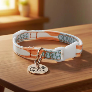 Collier de luxe en coton pour animaux de compagnie confortable et doux avec polyester durable et alliage personnalisé avec des lumières Style simple pour les chiens - Product Image 1