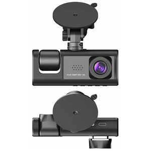 Caméra embarquée 3 canaux WIFI avec 3 caméras (avant, arrière et intérieur) pour enregistrement vidéo grand angle et enregistreur de conduite sécurisé - Product Image 2