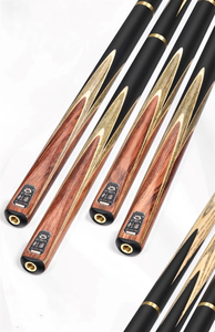 Taco de <span class=keywords><strong>billar</strong></span> Omin New Snow Snooker con punta de 9.5mm, 145cm, de madera de fresno de alta calidad, con unión de latón, 3/4 articulado - Product Image 5