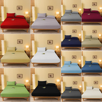 Protège-matelas en microfibre brossée douce, drap-housse hypoallergénique à l'aloès, plusieurs couleurs, approvisionnement en gros