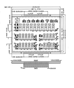 Nhà sản xuất tùy chỉnh STN FSTN va phân khúc màn hình <span class=keywords><strong>LCD</strong></span> hiển thị trên thiết bị đo đạc - Product Image 3