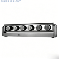 Luz de matriz de cabeza móvil 6 Eyes 80W RGBW 4 en 1 3.5 °   Iluminación de Escenario DMX con Efecto Estroboscópico y de Haz de Luz para Fiestas y Eventos