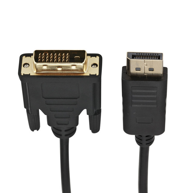 Dvi 24+1 Cable 1.8m 6ft Dp to Dvi Cable 1080p Adapter Displayport