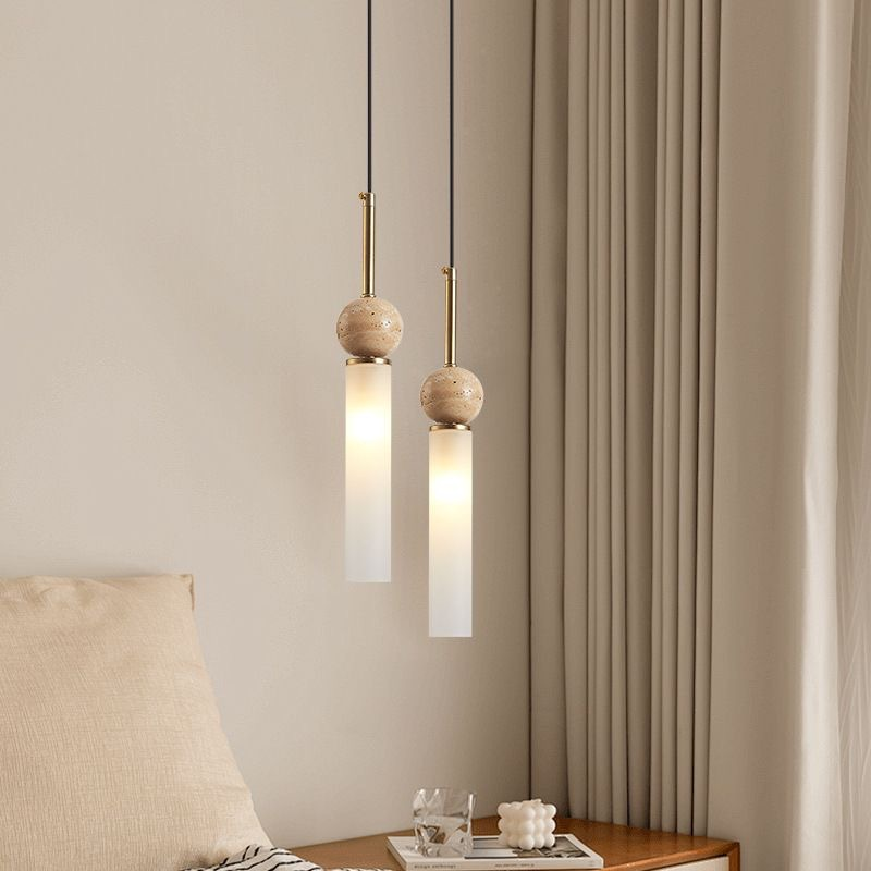 LED Small Alabaster Pendant Light Modern