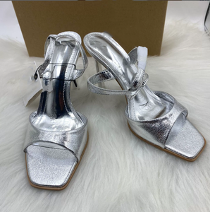 รองเท้าส้นสูงแบบรัดส้นสำหรับผู้หญิงรองเท้าส้นสูงแบบเปิดปลายเท้าแบบสายรัดข้อเท้าคุณภาพสูงเซ็กซี่สำหรับผู้หญิง - Product Image 1