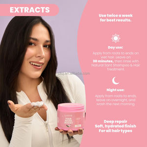 Masque capillaire naturel à l'oignon, au romarin et à l'huile d'argan, enrichi en collagène, 3 peptides et complexe de 11 acides aminés pour la force et la croissance - Product Image 3