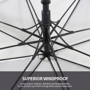 Parapluie de golf promotionnel coupe-vent anti-UV grand format pour les compétitions de golf - Product Image 4