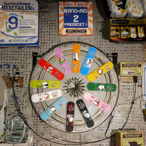 Đầy Màu sắc đàn hồi vải ban nhạc AIDS Hot Bán không thấm nước phim hoạt hình vết thương thạch cao dính - Product Image 1