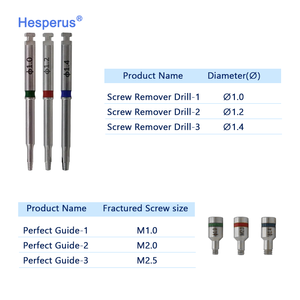 NUEVO Kit de Extracción de Tornillos Fracturados para Implantes, Herramienta de Reparación, Instrumentos Dentales Universales de Acero Inoxidable - Product Image 5