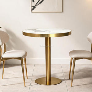 Table de restaurant carrée en métal pour restauration rapide, directement de l'usine de mobilier commercial - Product Image 2