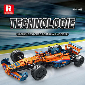 Reobrix 11006 11007 Gt500 Série 1:8 Voiture de course F1 RC, modèle de blocs de construction 928 pièces, jouet éducatif technique, cadeau de festival - Product Image 4