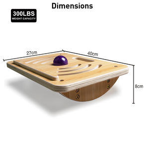 アンダーデスクマッサージボールフットレスト人間工学に基づいた木材痛み軽減脚部ホームオフィス用 - Product Image 3
