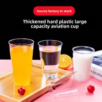 Gobelets jetables transparents en PS personnalisables BST pour usage domestique, multi-tailles, écologiques, résistants aux hautes températures, pour jus, eau, café