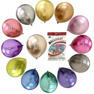 Custom logo Globos Birthday Thick Latex Ballon Metallic Chrome Matt Latex <b>Balloons</b> for Birthday <b>Balloon</b> Party Decoration - Product Image 2