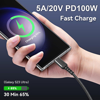 Nuevo Cable USB Tipo C 2 en 1, Cable Doble Tipo C con Carga Rápida PD100W