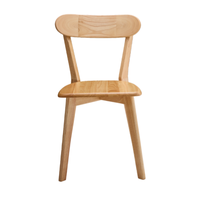 Chaise en bois la moins chère, chaise de salle à manger en bois de caoutchouc, chaises de salle à manger