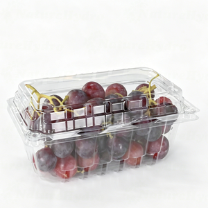 Envase Transparente Tipo Blister de PET Reciclable y Desechable para Frutas como Uvas, Fresas y Arándanos - Product Image 1
