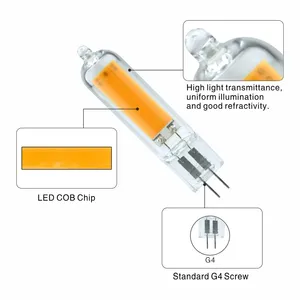 Lámpara LED COB G4 Regulable de 3W 4W 6W 8W, Bombilla de Cristal AC/DC 12V, Reemplaza Halógenas de 15W 20W 25W 30W para Lámparas de Araña y Focos - Product Image 2