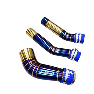 Tuyau d'admission d'air pour moto, tube d'admission d'air bleu or, tuyau blindé thermiquement pour Yamaha NMAX155 NVX155 XMAX300 - Product Image 1