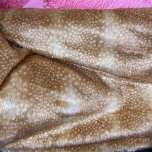 Bán buôn 2.5cm ngắn đống giả Hươu lông mềm sang trọng Hươu Phát hiện in ấn giả lông vải cho trang phục đồ chơi thủ công thời trang - Product Image 4