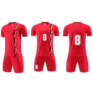 ชุดเสื้อฟุตบอลระบายอากาศได้ดีชุดเครื่องแบบชุดกีฬาฟุตบอลใหม่ออกแบบได้ตามต้องการ - Product Image 1