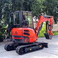 Livraison Gratuite CE/EPA Nouvelle Mini-Pelle 3,5 Tonnes Machine à Creuser pour Ferme Mini Excavatrice sur Chenilles 2,5 Tonnes 3 Tonnes à Vendre
