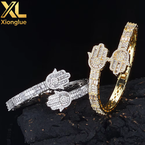 European and American Necklaces 8mm Round Beaded Hip Hop Fashion 18K Gold Plated Collarbone <b>Chains</b> - Product Image 5