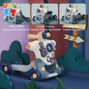 Poussette en plastique multifonctionnelle 3-en-1 pour bébés et tout-petits avec fonctions musicales éducatives - Product Image 5