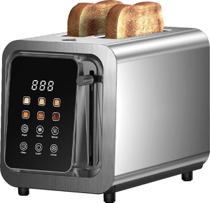 Jewelin 6-Tốc Độ Có Thể Điều Chỉnh Nhiệt Độ Thép Không Gỉ Màn Hình Cảm Ứng Nướng Bánh Mỳ Kỹ Thuật Số Bánh Mì Nhà Sản Xuất Điện Hộ Gia Đình Ăn Sáng Sử Dụng - Product Image 5