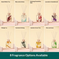 Ornement en verre flottant pour aromathérapie sans flamme, DIY, avec fleurs séchées et huiles essentielles, pour intérieur, flacon vide pour parfum