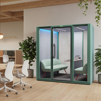 Cabine insonorisée sur mesure avec revêtement intérieur en mousse souple pour bureau, cabine téléphonique, studio de musique, cabine vocale