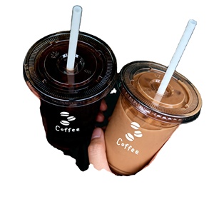 Wholesale Custom logo One-time 98mm 500ml Brown clear Pet <b>Plastic</b> <b>Cup</b> Milk Tea Cold Drink Coffee <b>Cup</b> <b>Plastic</b> <b>Cup</b> - Product Image 3