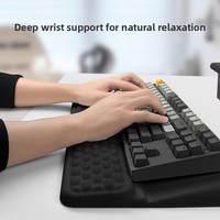 Penyangga Keyboard Busa Memori Slow Rebound, Bantalan Pergelangan Tangan Keyboard Mekanik, Penyangga Tangan Keyboard, Penyangga Pergelangan Tangan Mouse, Grosir