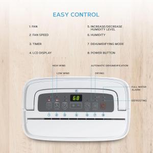 FUDA Hot Sale 20L/D Air Dry Machine Home Smart Portable <b>Dehumidifier</b> <b>Dehumidifier</b> Fan - Product Image 5