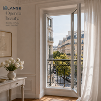Fenêtre à ouverture extérieure moderne LANGE, double vitrage, isolation phonique, cadre fin en aluminium, pour villa, maison et chambre