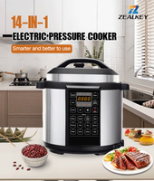 Autocuiseur Électrique Programmable Domestique 1200W avec Cuve Extérieure en Acier Inoxydable 5L/6L et Cuve Intérieure Antiadhésive – Vente en Gros Allemande