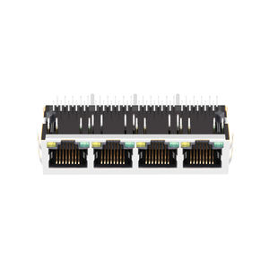 <span class=keywords><strong>64F</strong></span>-<span class=keywords><strong>1301GYD2NL</strong></span> 1x4 порта 10/100/1000 Base-t Tab вниз магнитный разъем Ethernet RJ45 разъем со светодиодной подсветкой - Product Image 5