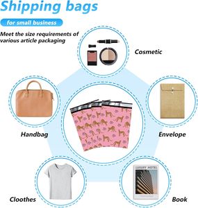 Enveloppe d'expédition autocollante personnalisée avec logo imprimé en couleur, résistante à l'eau et à la déchirure, pour sacs et colis - Product Image 5