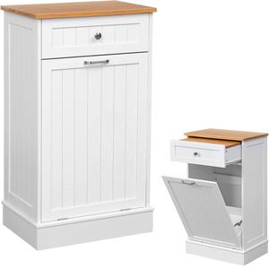 Plateau <span class=keywords><strong>de</strong></span> découpe amovible en bambou, <span class=keywords><strong>poubelle</strong></span> <span class=keywords><strong>de</strong></span> <span class=keywords><strong>cuisine</strong></span> autoportante, armoire à déchets, recyclage, support <span class=keywords><strong>de</strong></span> <span class=keywords><strong>poubelle</strong></span> caché - Product Image 2