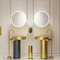 Miroir intelligent pour salle de bain, miroir suspendu, taille et couleur personnalisées, miroir LED Tongding
