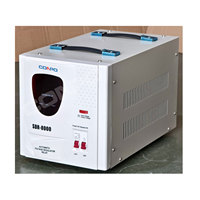 Stabilisateur de tension automatique monophasé de type relais/microprocesseur SDR-8000VA, 10000VA, régulateur AVR 220/230VAC avec affichage LED