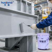 Revêtement liquide acrylique polyuréthane à base d'eau, économique, écologique, haute résistance aux intempéries pour structures en acier