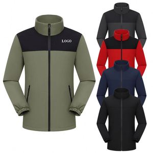 Custom Printed Sublimated <b>Windbreaker</b> Softshell Work Business <b>Camping</b> Trekking Men's Jackets Windproof Waterproof Unisex Jacket - Product Image 1