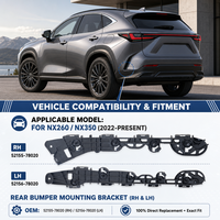 NX260 NX300H Support latéral de pare-chocs arrière 52156-78020 52155-78020 Pièces de carrosserie automobile Kits de carrosserie pour Lexus NX260 NX300H 2022