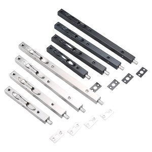 Palanca de puerta doble de acero inoxidable pestillo de puerta oculto pestillo de bloqueo deslizante pestillo de puerta de seguridad 6/8/10/12/16/18/24/36 pulgadas - Product Image 3