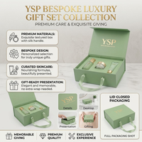 Ensemble d'emballages de luxe sur mesure pour soins de la peau, vert, avec fermeture magnétique, boîte rigide pliable et insert