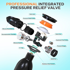 ถังอากาศดำน้ำ TUDIVING 5 นาที รุ่น Factory <span class=keywords><strong>Outlet</strong></span> ขนาด 0.5 ลิตร พร้อมหน้ากากแบบเต็มหน้า สำหรับดำน้ำตื้น ดำน้ำลึก ใช้กับถังแก๊สขนาดเล็ก - Product Image 5